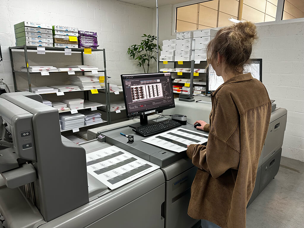 Linne print duurzaam op de nieuwe Heidelberg Versafire bij Baskerville